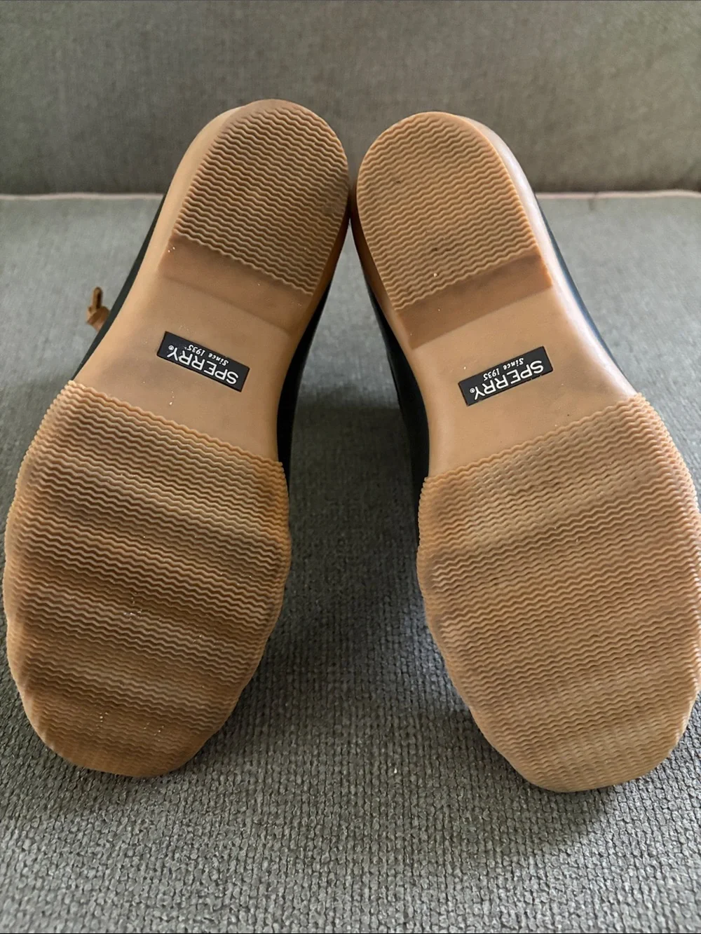 Sperry wear front tan